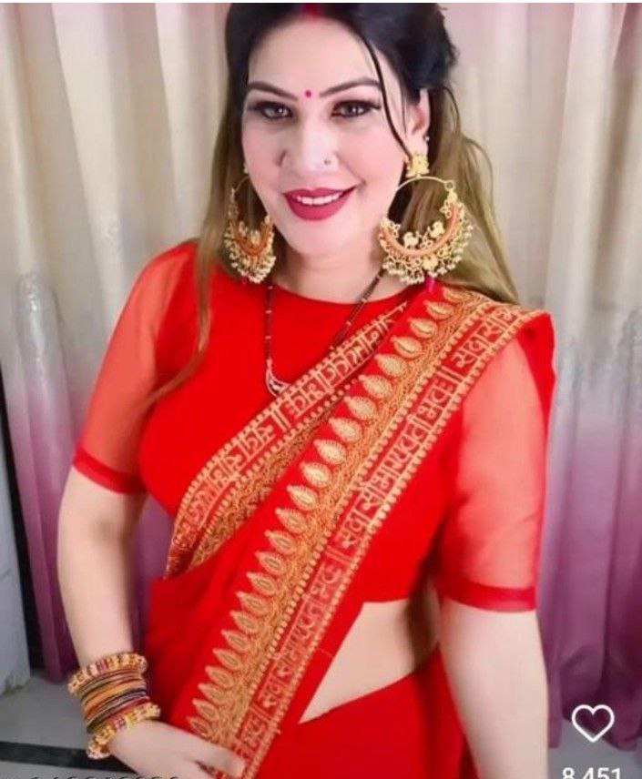 Vanshaft Enterprise Sada saubhagyavati Fancy Rangoli Silk Cording Sequence Lace Work Saree For Women With Blouse   